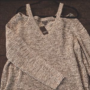 Torrid Open Shoulder Sweater Tunic